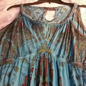 Paisley pullover dress